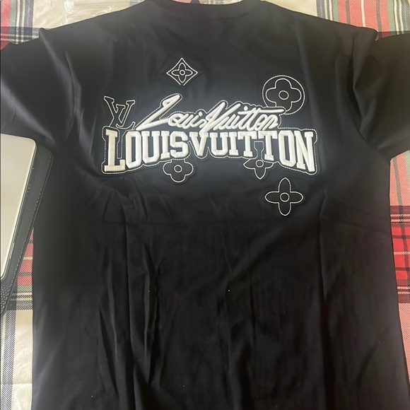 Louis Vuitton Black Designer Graphic T-Shirt